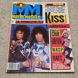 Metal Muscle Magazine Spring 1986 KISS Gene Simmons Pull Outs